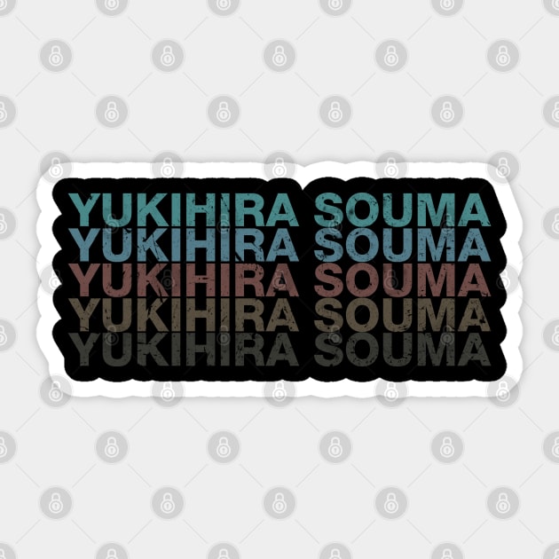 Vintage Proud Anime Name Souma Funny Birthday Gift Sticker by Kisos Thass